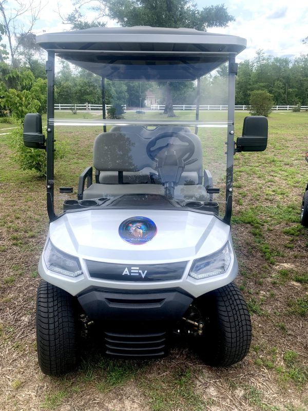 Silver Golf Cart